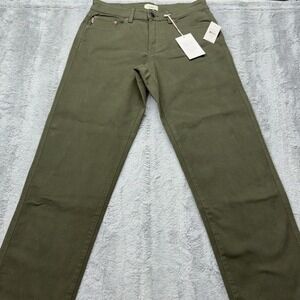 dl1961 jeans noah dorit military green 32x32‎ NWT
